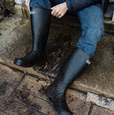 Barbour BEDE Mens Tall Wellington Boots Black