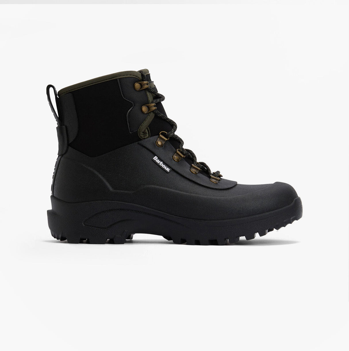 Barbour MARLOW Mens Lace Up Wellies Black