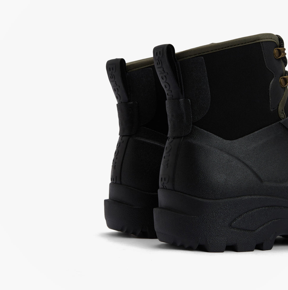 Barbour MARLOW Mens Lace Up Wellies Black