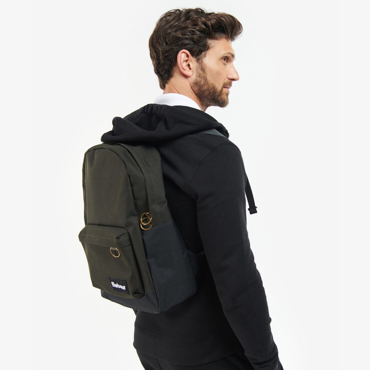 Barbour HIGHFIELD CANVAS BACKPACK Unisex Adults Canvas Backpack Navy/Olive