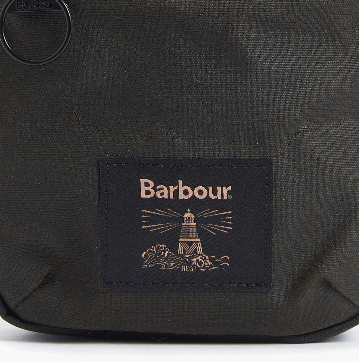 Barbour FIELD WAX Mens Crossbody Bag Olive/Black