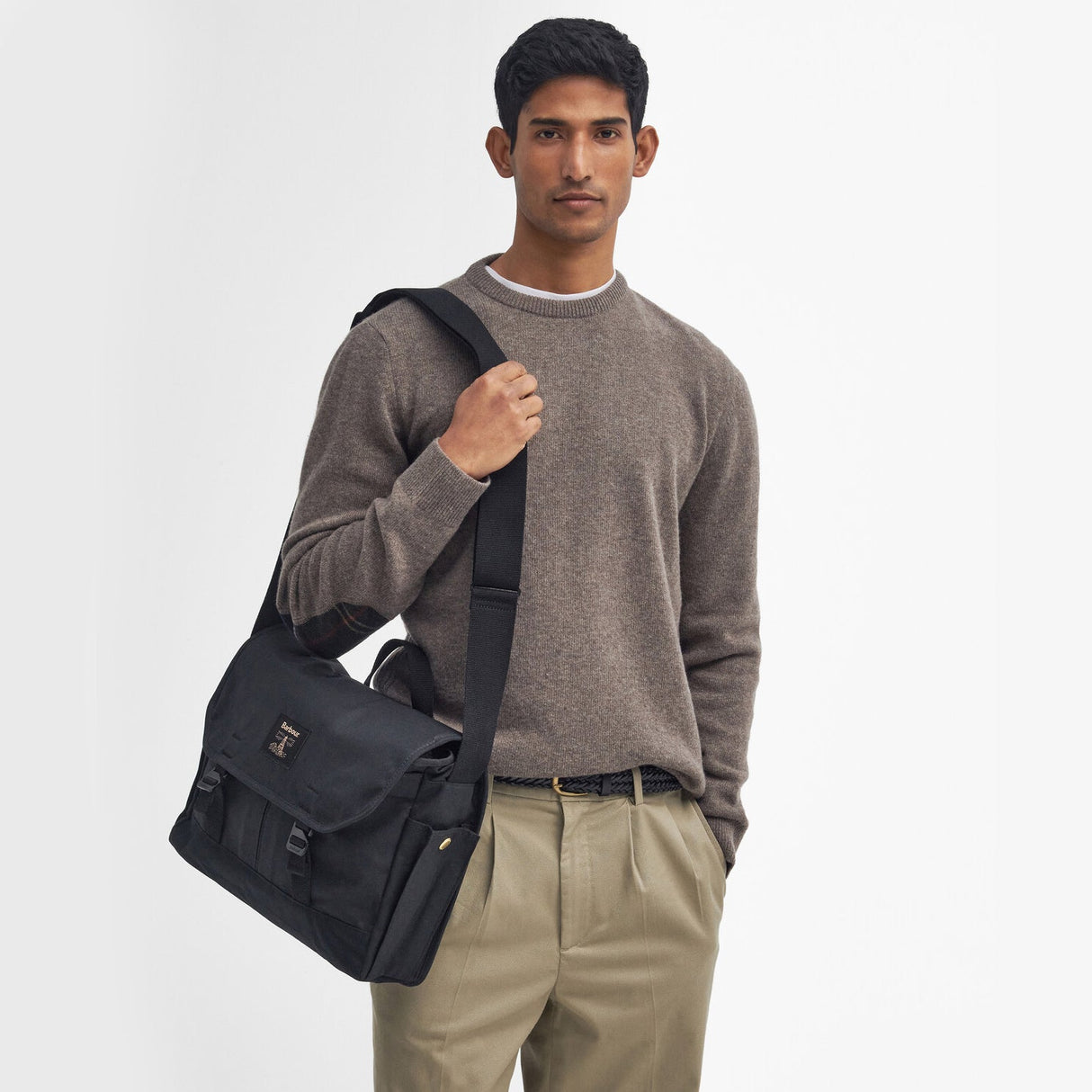 Barbour FIELD WAX Unisex Adults Messenger Bag Black