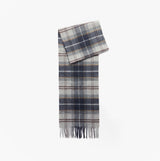 Barbour WOOL CASHMERE TARTAN Mens Winter Grey Midnight