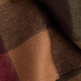 Barbour LAMBSWOOL TATTERSALL Scarf Unisex Adults Tawny Port