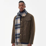 Barbour NEW CHECK Unisex Adults Tartan Scarf Sand Beige Plaid