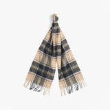 Barbour NEW CHECK Unisex Adults Tartan Scarf Sand Beige Plaid