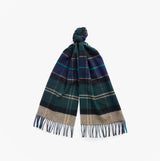 Barbour INVERNESS TARTAN Mens Scarf Green Loch