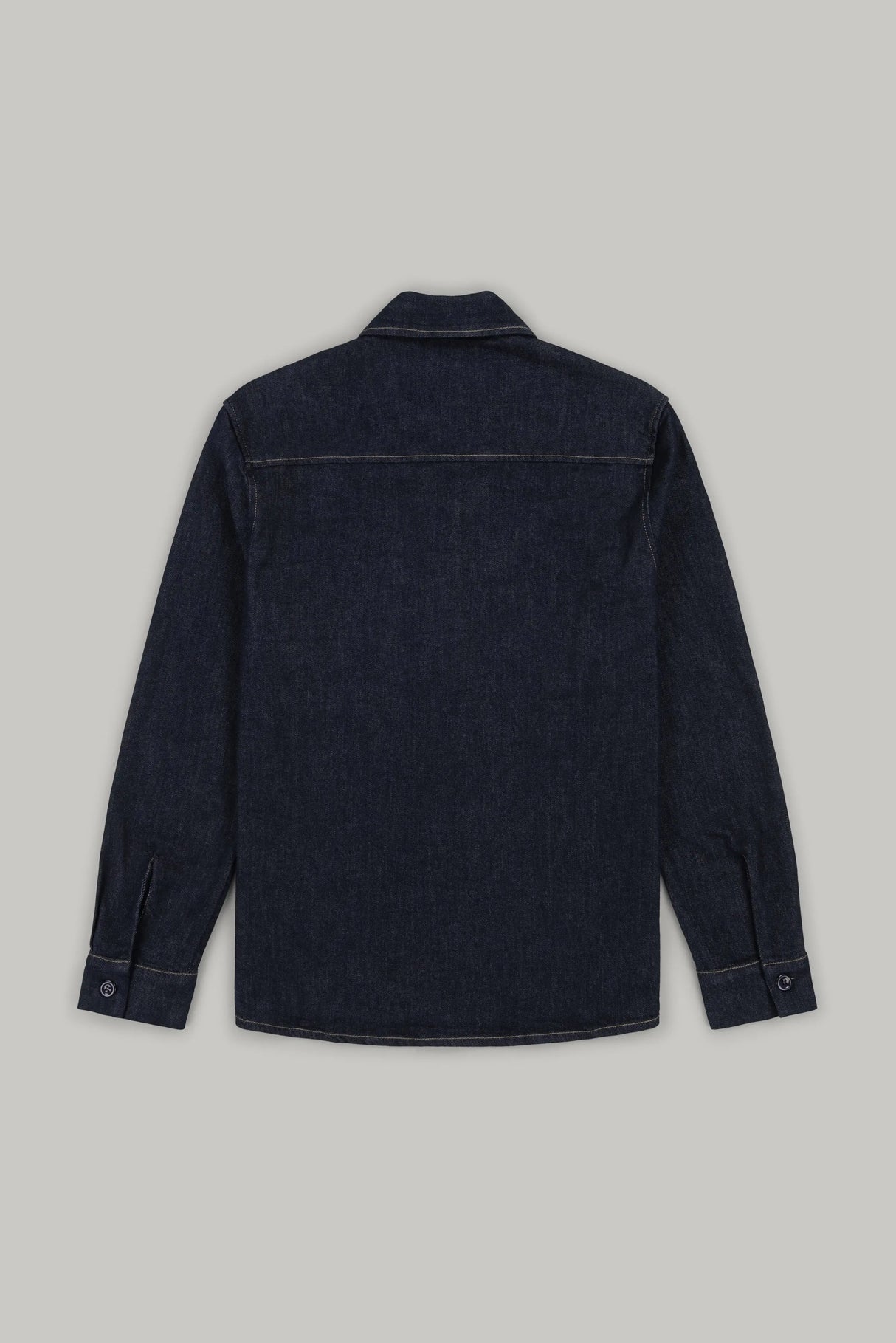 Bart Denim Button Overshirt - EverBlue