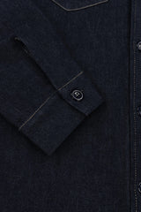 Bart Denim Button Overshirt - EverBlue