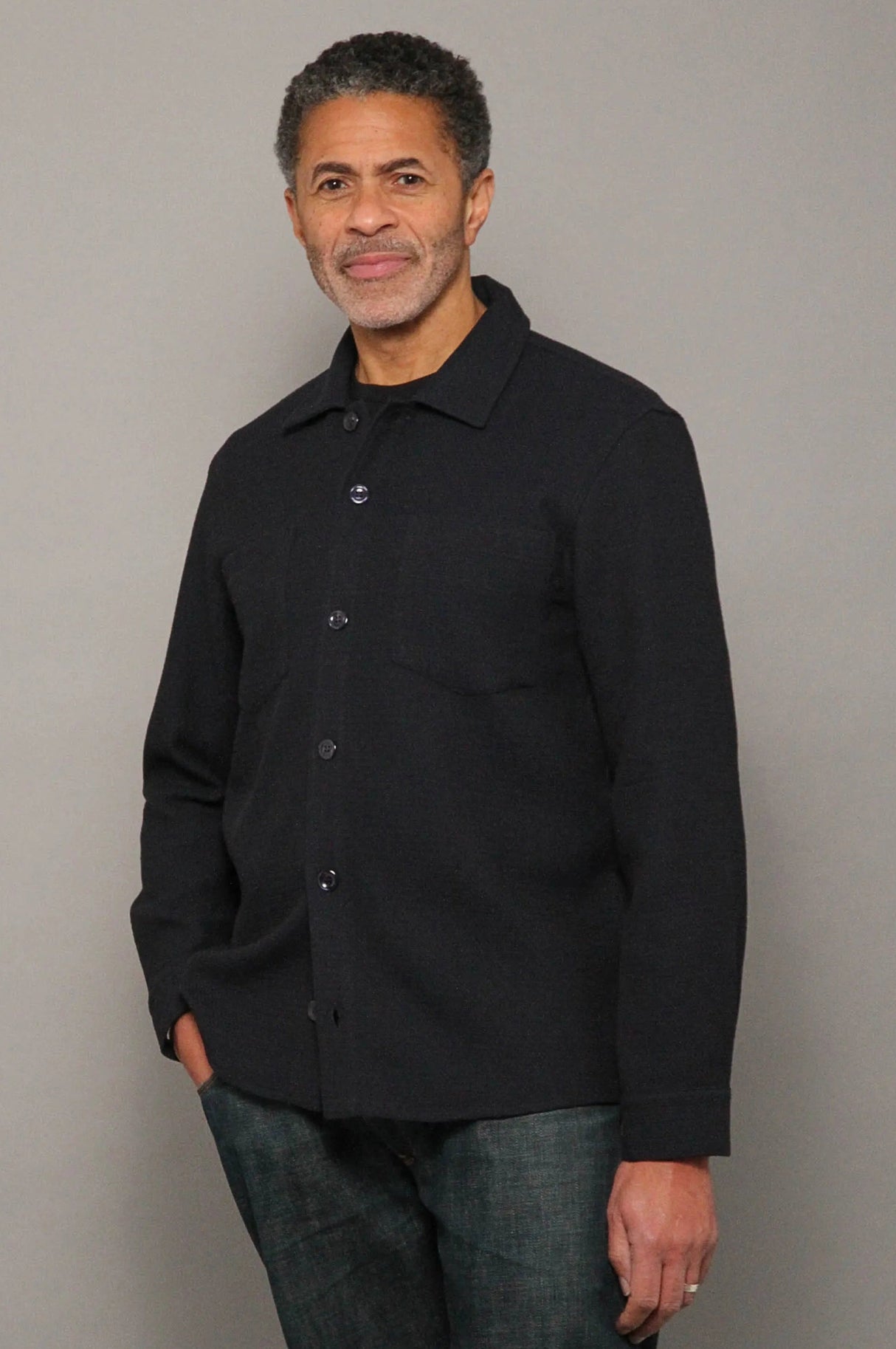 Bart Long Sleeve Shirt - Navy Malta