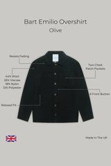 Bart Emilio Overshirt - Olive