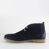 Base London PERRY Mens Burnished Suede Desert Boots Navy