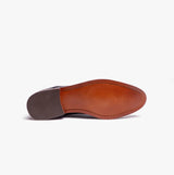 Base London SCRIPT Mens Leather Derby Shoes Navy