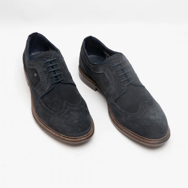 Base London ONYX Mens Brogues Shoes Navy
