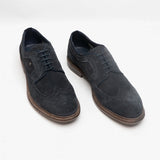 Base London ONYX Mens Brogues Shoes Navy