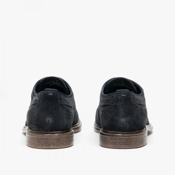 Base London ONYX Mens Brogues Shoes Navy