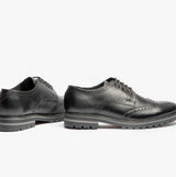 Base London GIBBS WAXY Mens Formal Lace Up Shoes Black