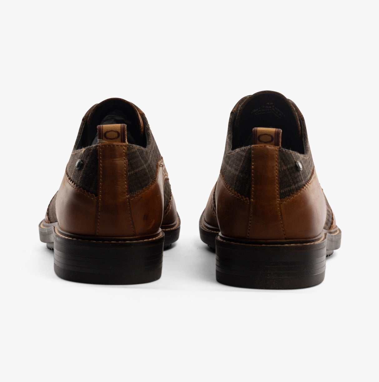 Base London NASHVILLE Mens Shoes Tan/Check