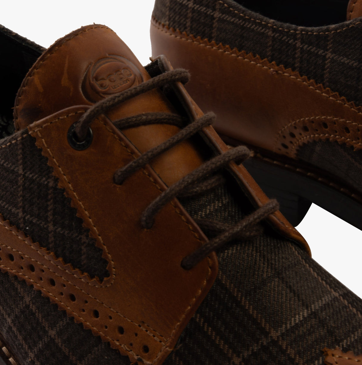 Base London NASHVILLE Mens Shoes Tan/Check