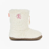 Bedroom Athletics MONROE Womens Faux Fur Boot Slippers Cream/Moonrock