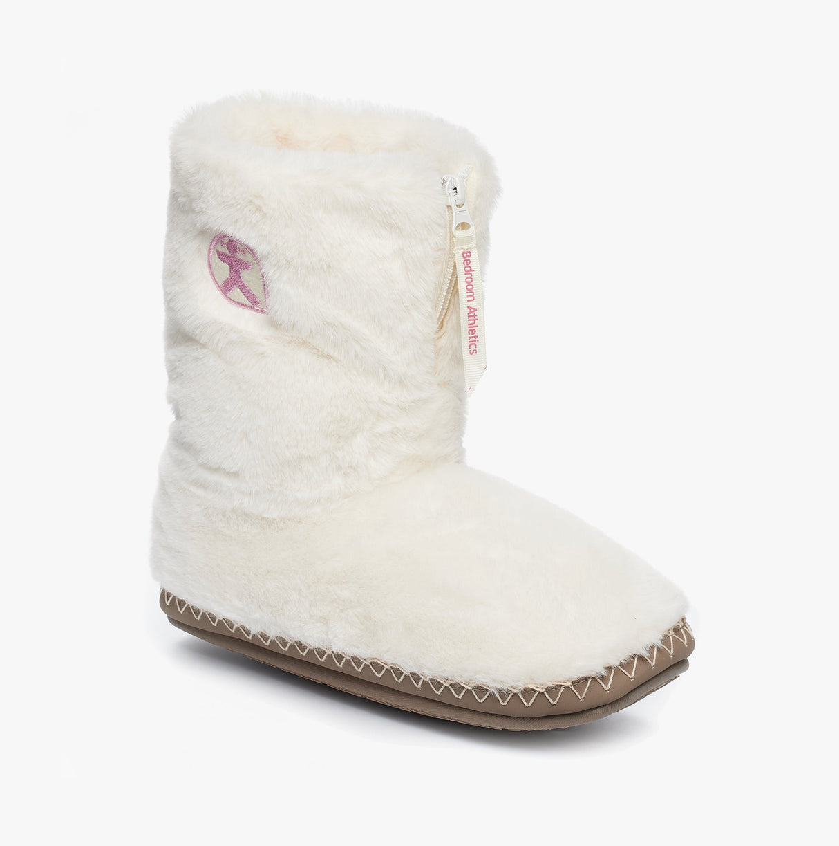 Bedroom Athletics MONROE Womens Faux Fur Boot Slippers Cream/Moonrock