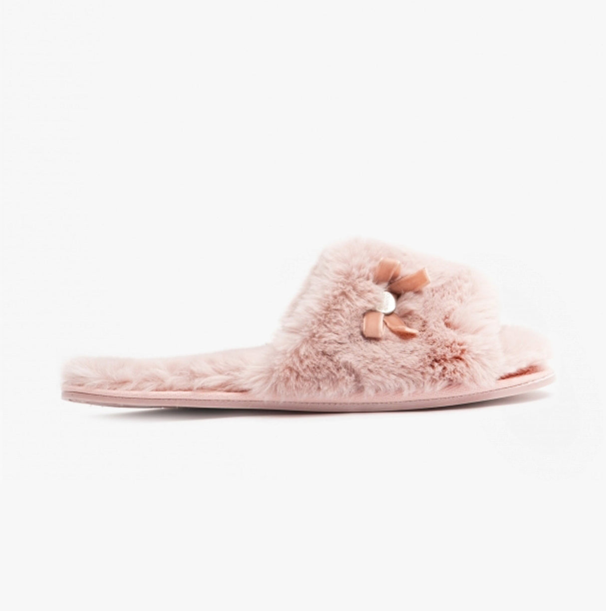 Bedroom Athletics RUBY Womens Faux Fur Slide Slippers Aquarelle