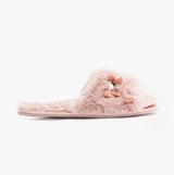 Bedroom Athletics RUBY Womens Faux Fur Slide Slippers Aquarelle