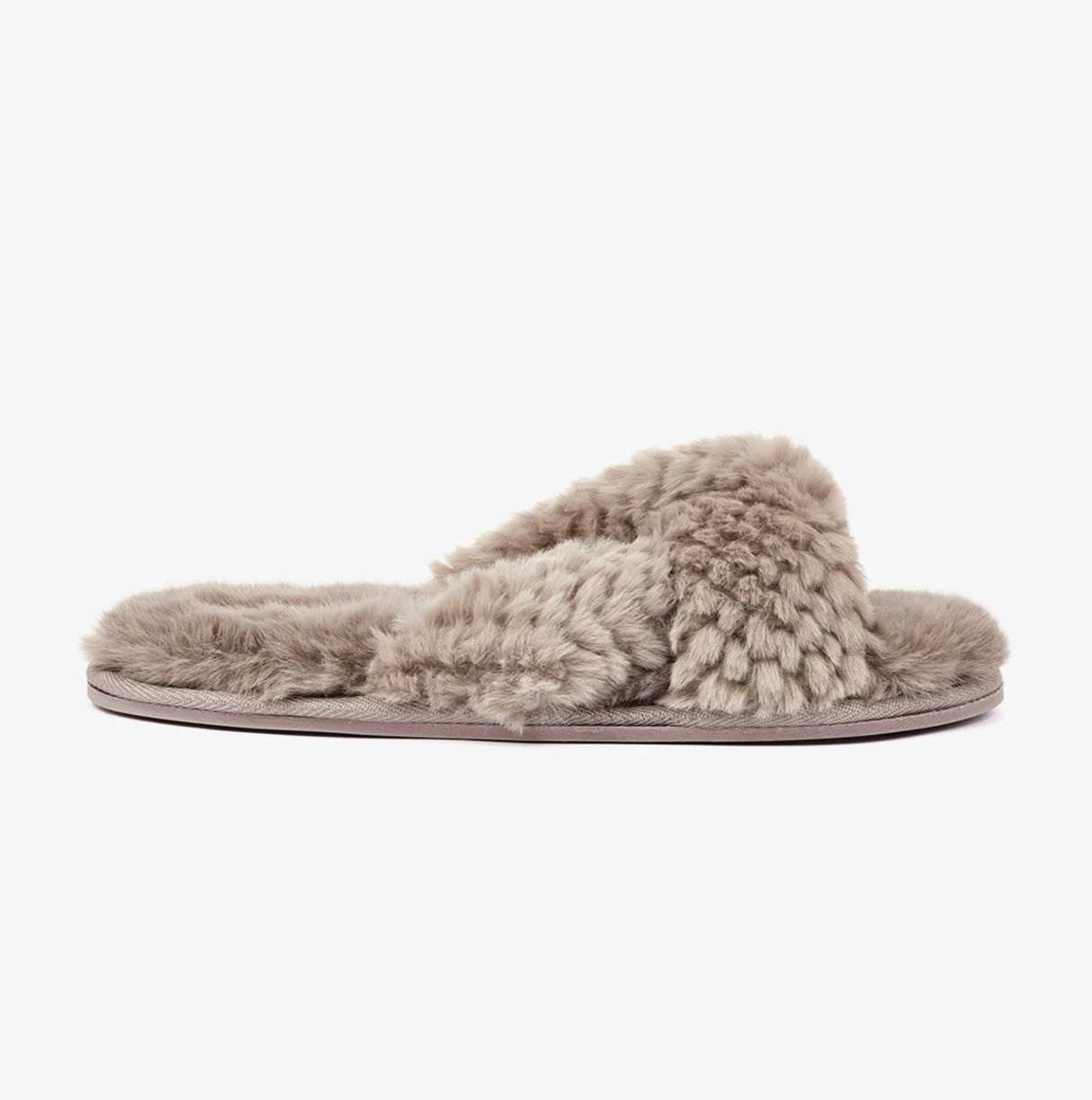 Bedroom Athletics NICKI Womens Faux Fur Slipper Sliders Gingerbread