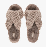 Bedroom Athletics NICKI Womens Faux Fur Slipper Sliders Gingerbread