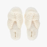 Bedroom Athletics NICKI Womens Faux Fur Slipper Sliders Cream