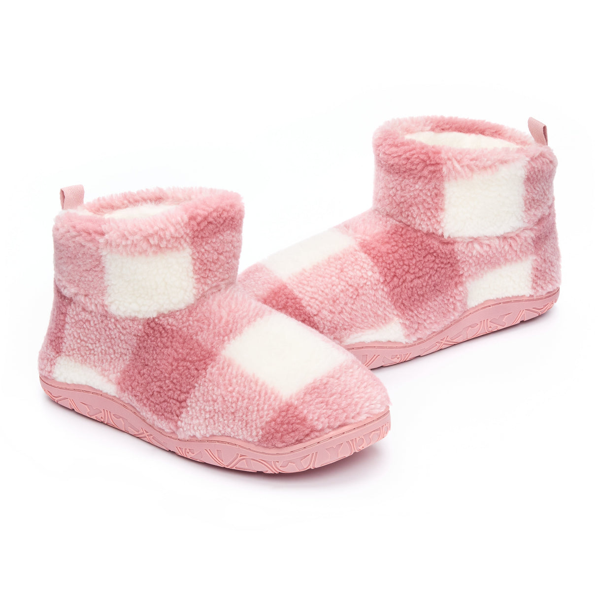 Bedroom Athletics CELESTE Womens Slipper Boots Pink Check