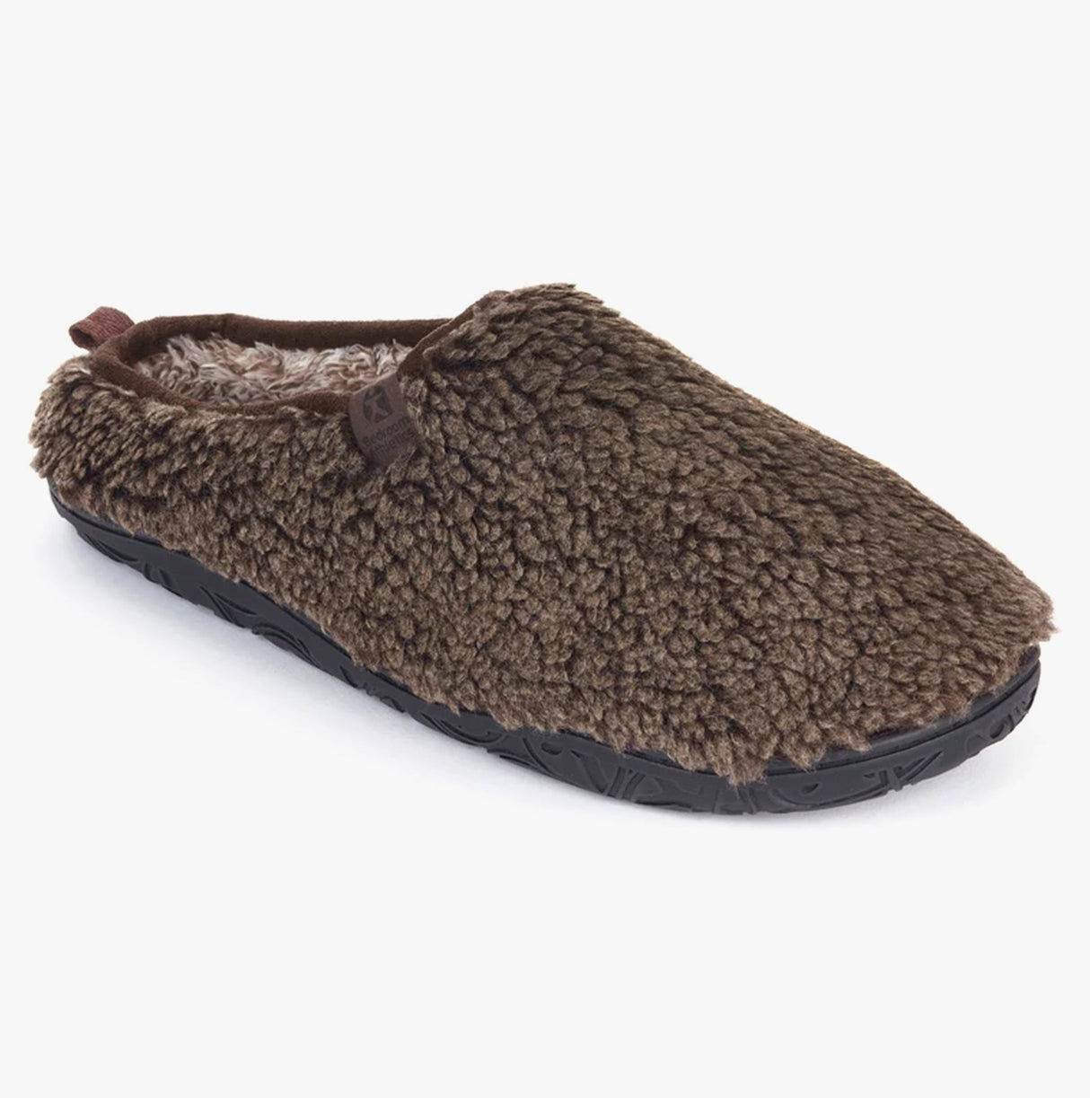 Bedroom Athletics GYLLENHAAL Mens Mule Slippers Washed Dark Chocolate