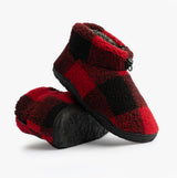 Bedroom Athletics NEESON Mens Sherpa Boots Red / Black Check