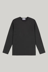 Bevis Long Sleeve Cotton T-shirt - Grey