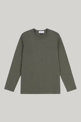 Bevis Long Sleeve Cotton T-shirt - Olive
