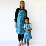 Wipeezee Apron - Child's size - Turquoise Sea Creatures