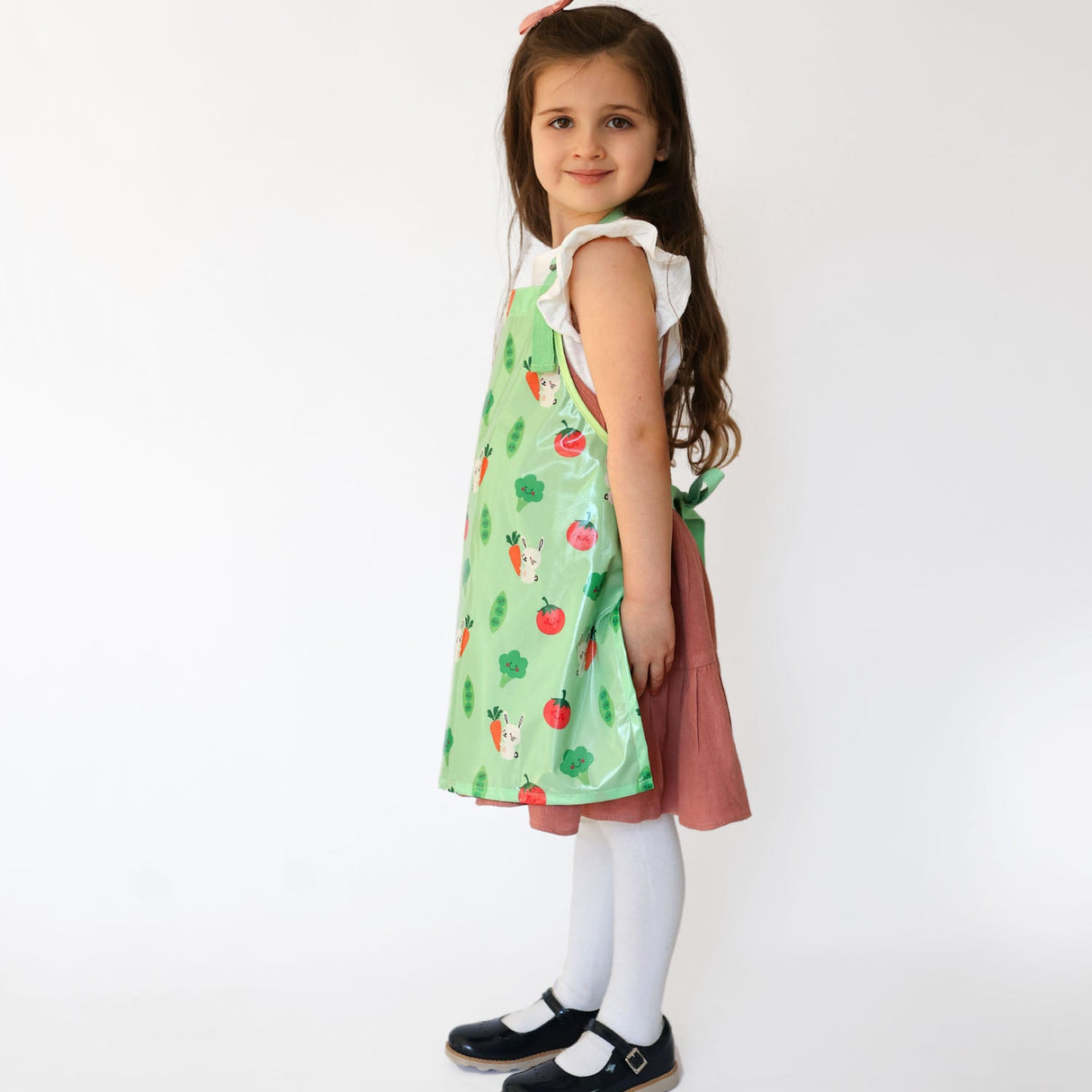 Wipeezee Apron - Child's size - Green Bunny & Veg