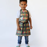 Wipeezee Apron - Child's size - Grey Happy Fruit