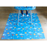 Wipeezee Splash Mat - Turquoise Blue Sea Creatures