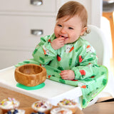 Wipeezee Coverall Bib - Green Bunny & Veg