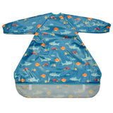 Wipeezee Coverall Bib - Turquoise Sea Creatures