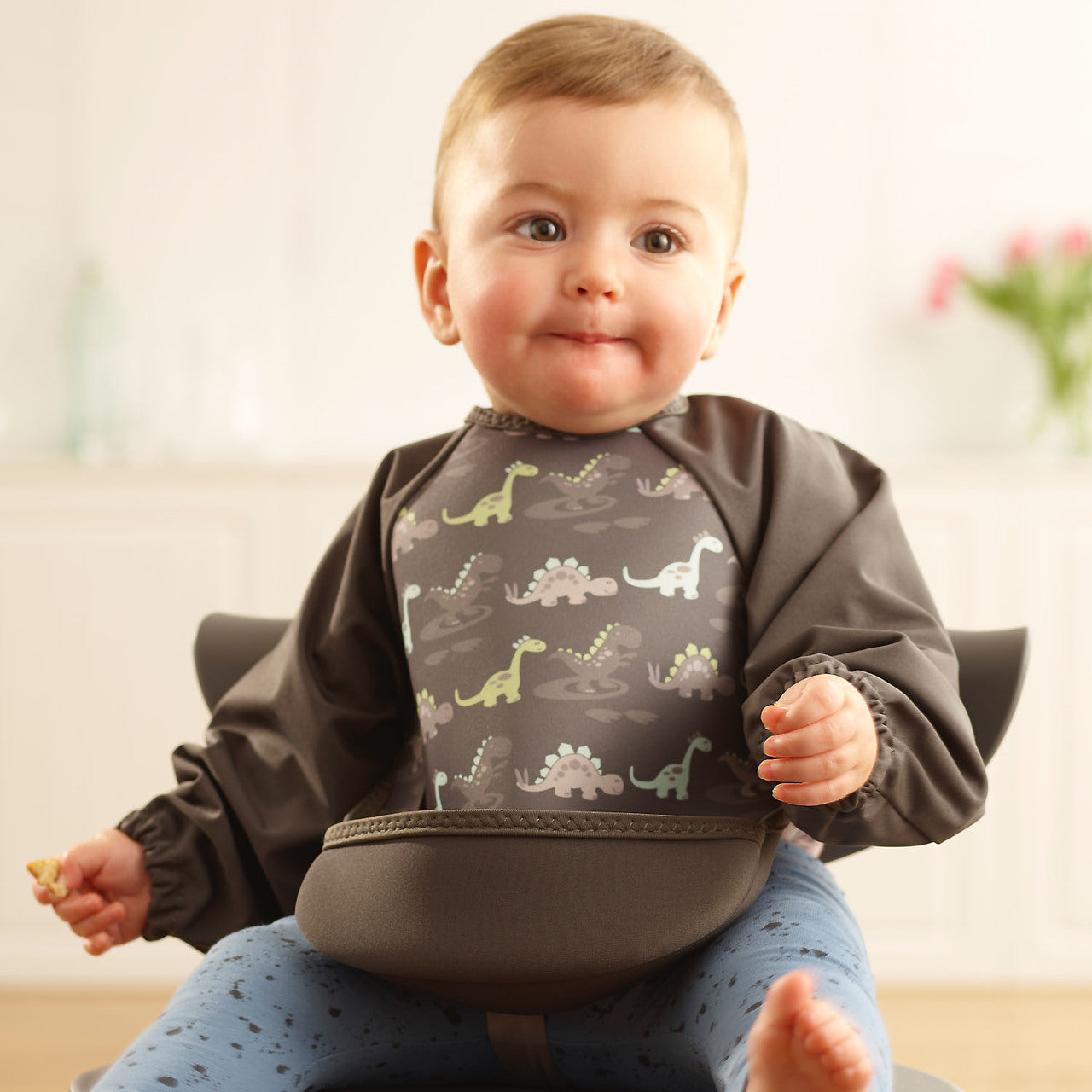 Weaning Bib with Sleeves - Dinosaurs UltraBib