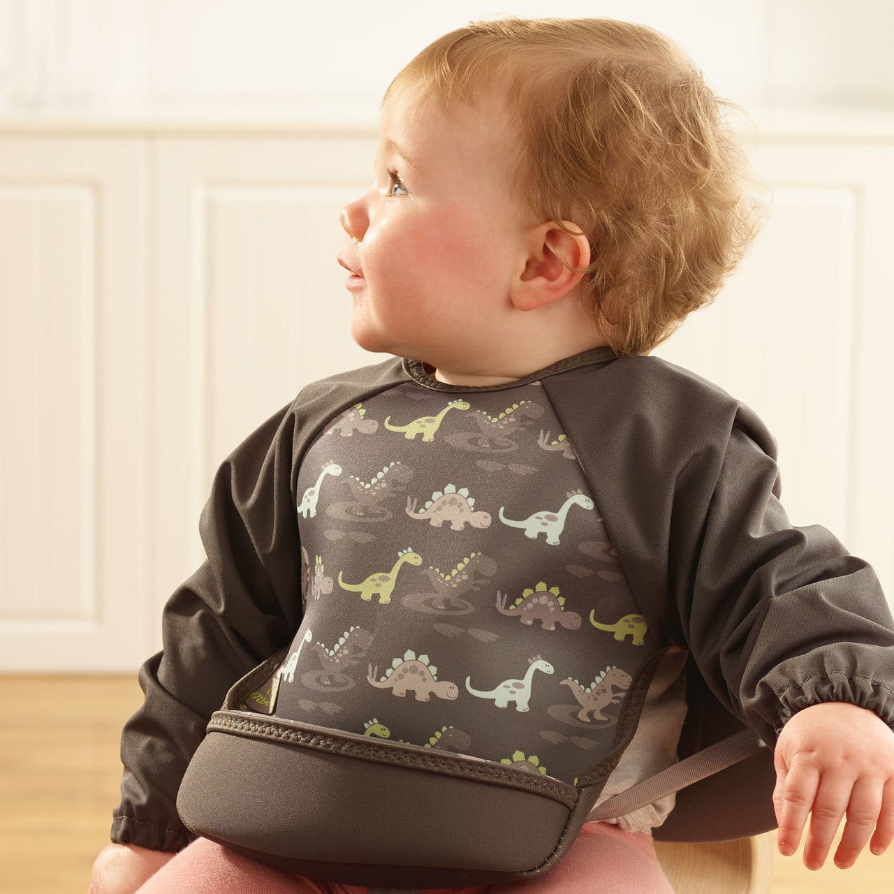 Weaning Bib with Sleeves - Dinosaurs UltraBib
