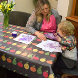 Wipeezee Splash Mat - Grey Happy Fruit