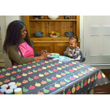 Wipeezee Splash Mat - Grey Happy Fruit