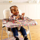 Wipeezee Coverall Bib - Grey Happy Fruit