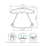 Wipeezee Coverall Bib - Grey Happy Fruit