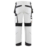 Blaklader 1079 4-Way Stretch Painters Work Trousers White/Dark grey / 34" Waist, Regular Leg