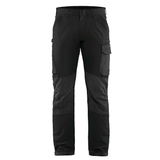 Blaklader 1422 4-Way Stretch Service Work Trousers Black / Dark Grey