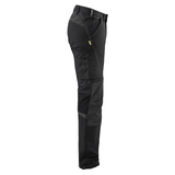 Blaklader 1422 4-Way Stretch Service Work Trousers Black/Dark Grey, 37" Waist Short Leg
